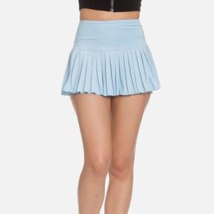 Light blue gold hinge skirt